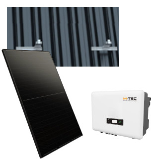 Solcellspaket, plåttak, 22xDS/10kW/0kWh