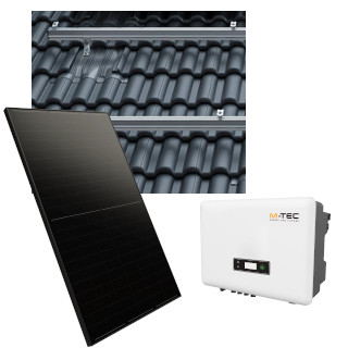 Solcellspaket, tegeltak, 22xDS/10kW/0kWh