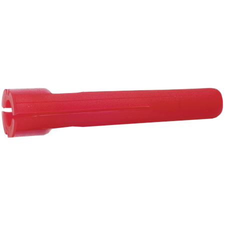 Plastplugg med skruv, Röd, 10-pack, 5,5x35