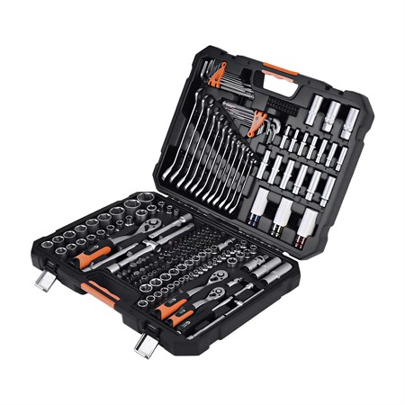 Verktygssats Dr. Socket, 176 delar+20 bits